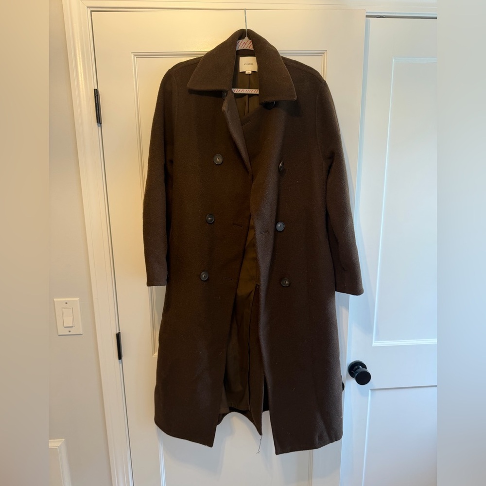 Vince Double-Breasted wool coat